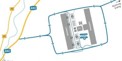 Munchen aeroport închiriere mașină hartă