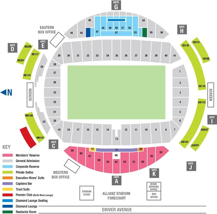 Harta allianz arena scaun