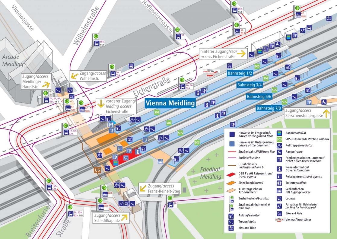 munchen gara platforma hartă