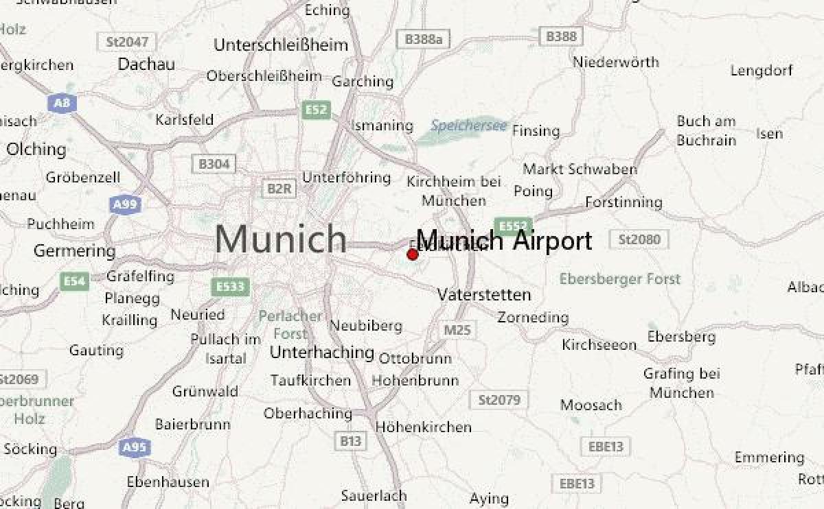 harta din münchen și împrejurimi
