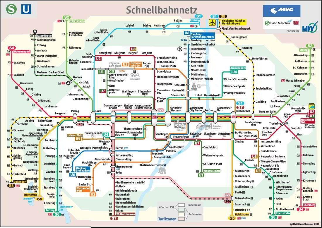 harta metrou munchen