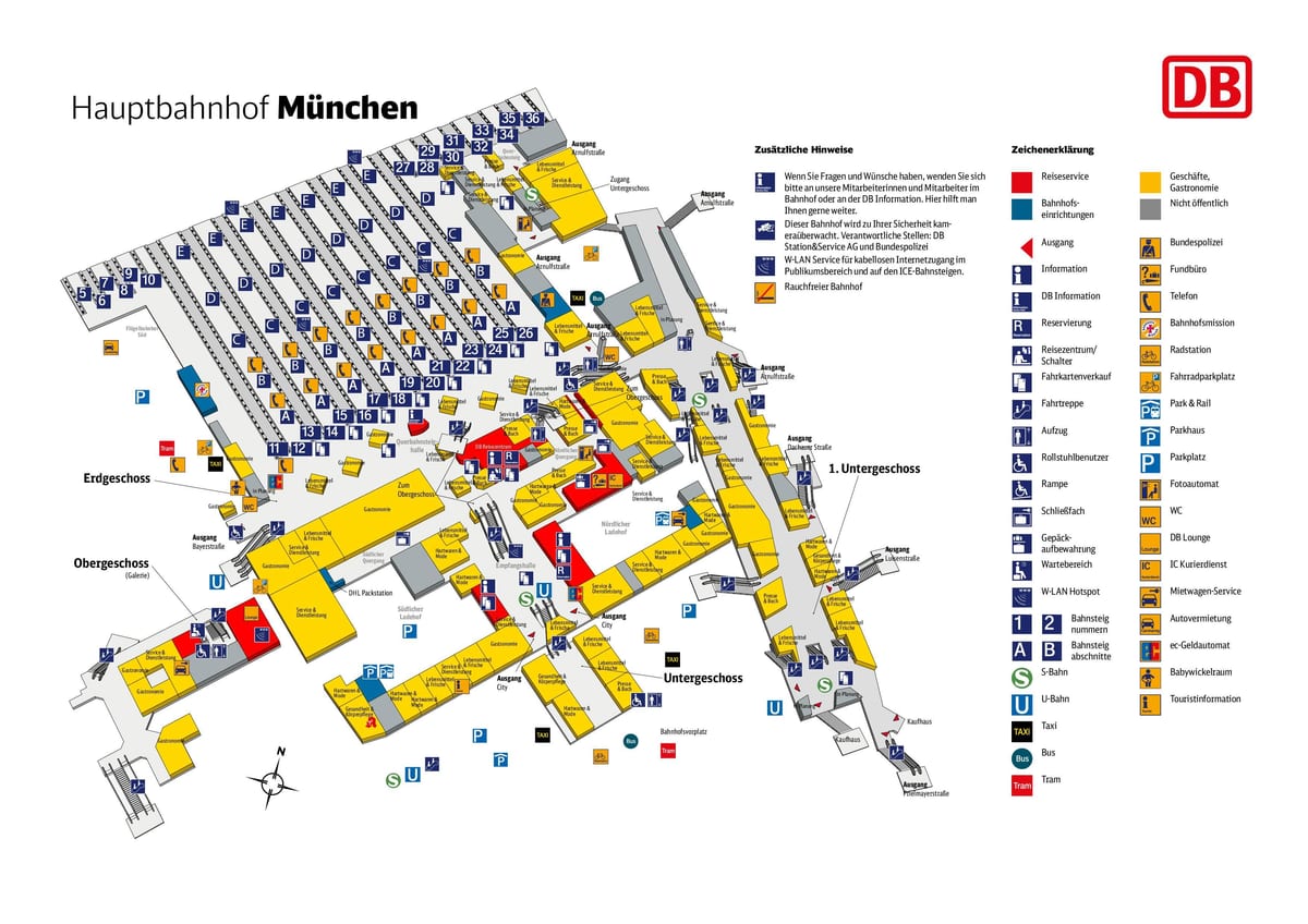 Harta muenchen hbf