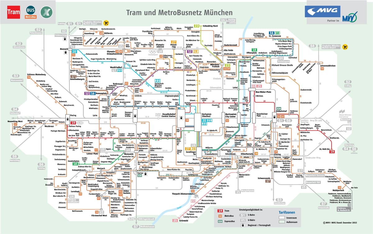 Harta munchen autobuz