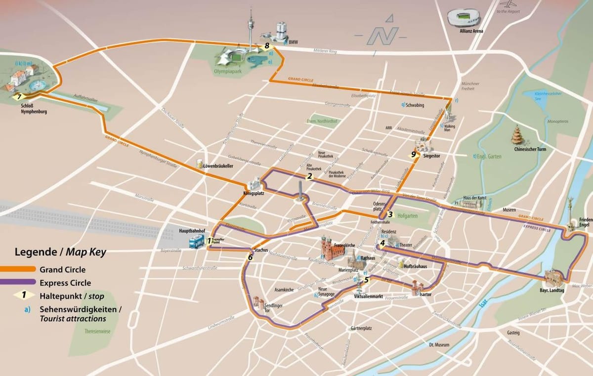 autogara centrală din münchen hartă