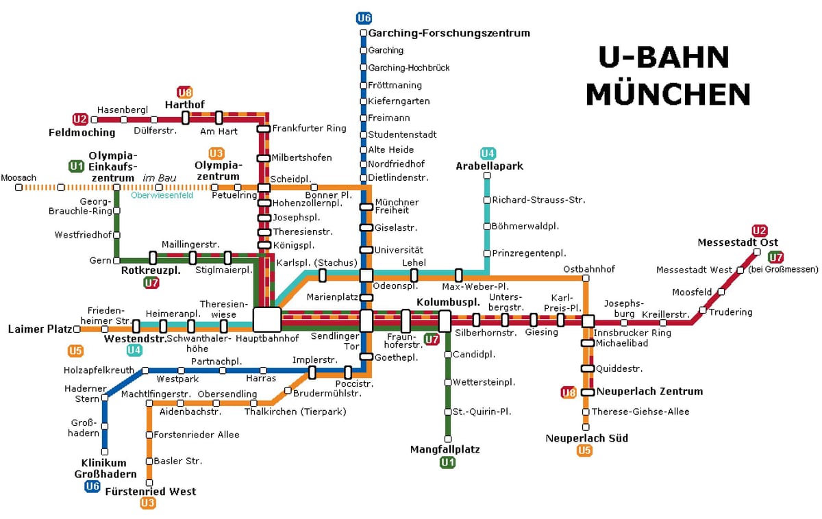 ubahn hartă münchen