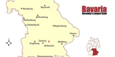Harta germania, arată munchen