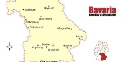 Munchen, germania hartă