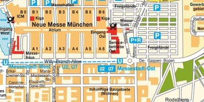 München ost gara hartă