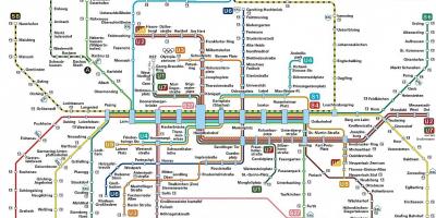 Munchen transport hartă