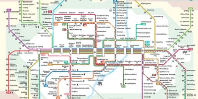 Munchen s trenul hartă