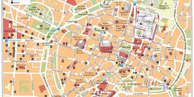 München hartă de mers pe jos