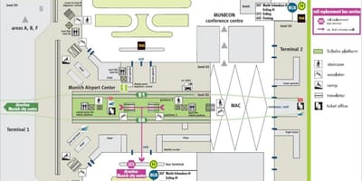 Muc terminal 2 arată hartă