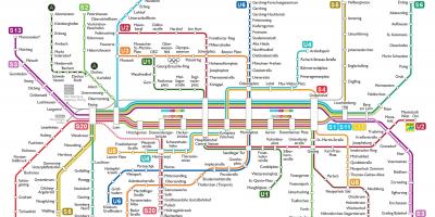 U-bahn münchen hartă